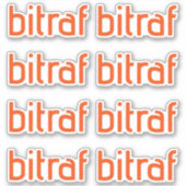 Sticker Bitraf - logo enkel klistremerker (Devant)