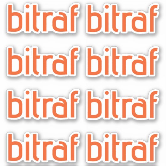 Sticker Bitraf - logo enkel klistremerker (Devant)