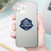 Sticker Bitterroot Mountains Hiking Badge (Téléphone)
