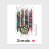 Sticker Black Adam Justice Society Héros en bandes (Feuille)
