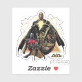 Sticker Black Adam Triangular Group Graphic (Feuille)
