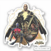Sticker Black Adam Triangular Group Graphic (Devant)