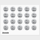 Sticker Black and Silver Bite Me (Feuille)
