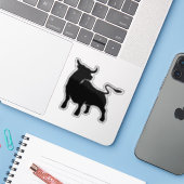 Sticker Black Bull (Ordinateur portable avec iPhone)