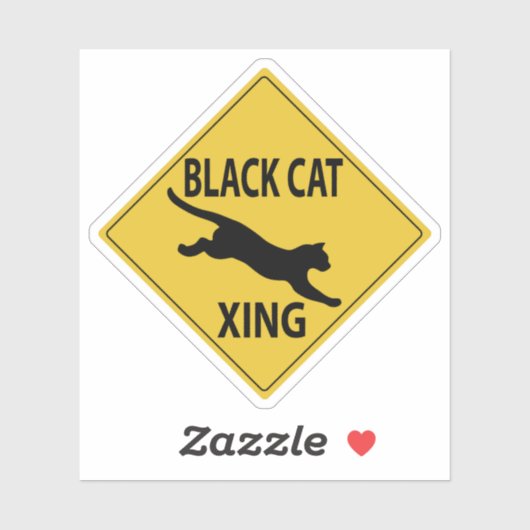 Sticker Black Cat XING (Feuille)