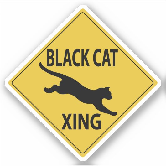 Sticker Black Cat XING (Devant)