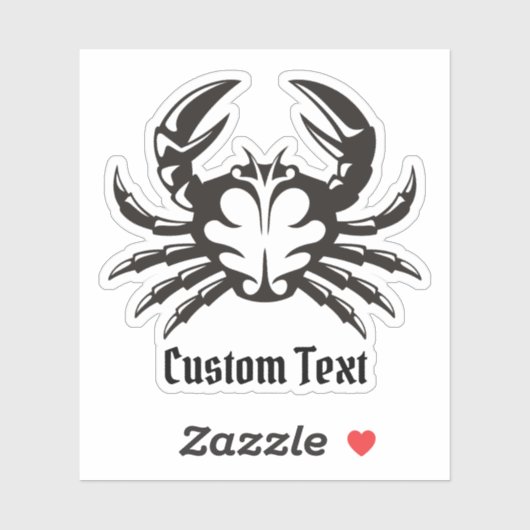 Sticker Black Crab (Feuille)