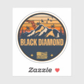Sticker Black Diamond, Floride  (Feuille)