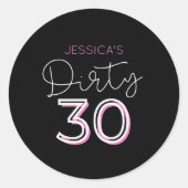 Sticker Black Dirty Trente Anniversaire (Devant)