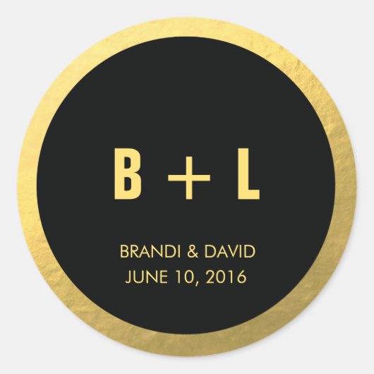 Sticker Black + Gold | MARIAGE (Devant)