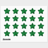 Sticker Black & Green Marble Star (Feuille)