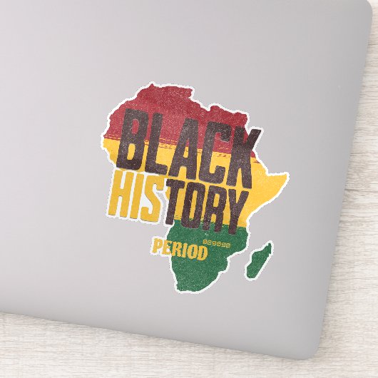 Sticker Black History Period Africa Map Cultural supporter (Détail)