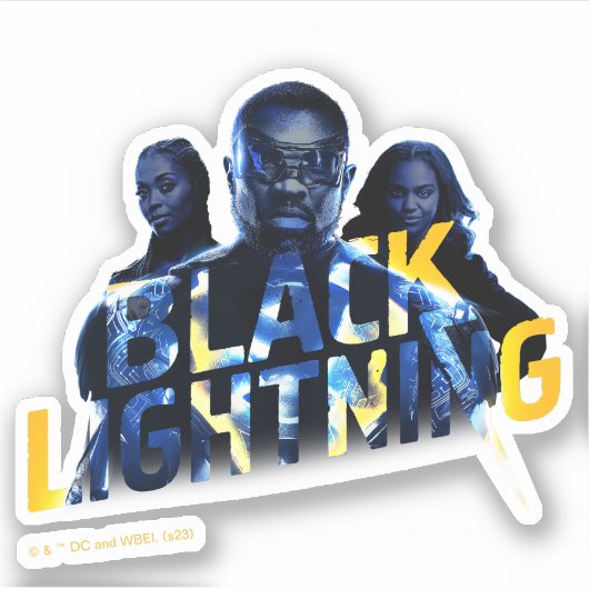 Sticker Black Lightning Heroes (Devant)