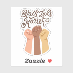 Sticker Black Lives Matt - Unité