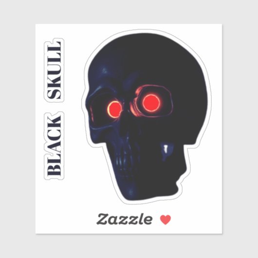 STICKER BLACK SKULL (Feuille)