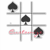 Sticker Black Spades Tic Tac Toe Thunder_Cove (Devant)