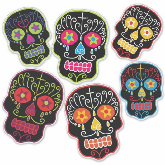 Sticker Black Sugar Skulls (Devant)