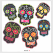 Sticker Black Sugar Skulls (Feuille)