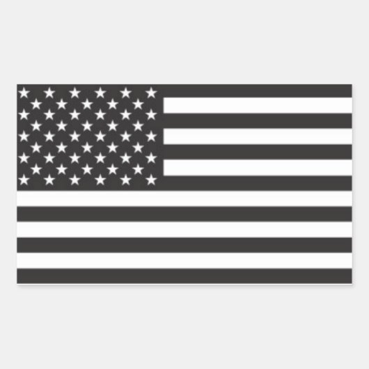 Sticker Black & White American Flag de l'équipe ro (Devant)
