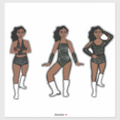 Sticker Black White Dots #1 (Feuille)