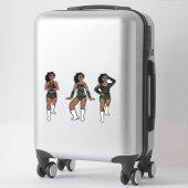 Sticker Black White Dots #1 (Sur valise)