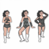 Sticker Black White Dots #2 (Devant)