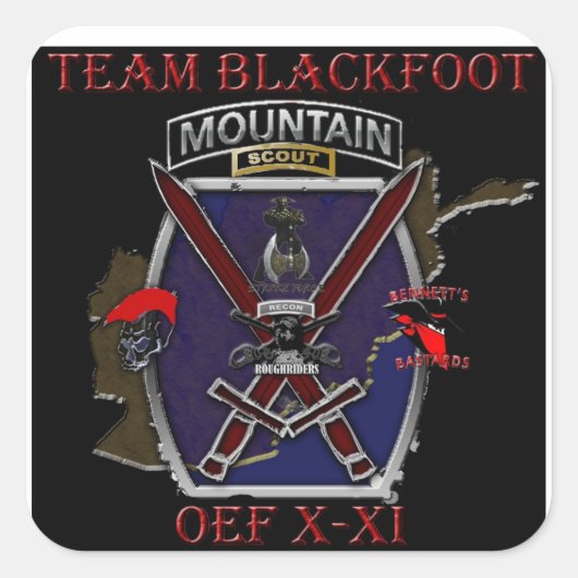 Sticker Blackfoot de l'équipe (Devant)