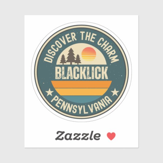Sticker Blacklick, Pennsylvanie (Feuille)