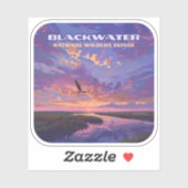 Sticker Blackwater National Wildlife Refuge Park Maryland (Feuille)