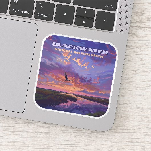 Sticker Blackwater National Wildlife Refuge Park Maryland (Détail)