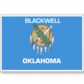 Sticker Blackwell Oklahoma (Devant)