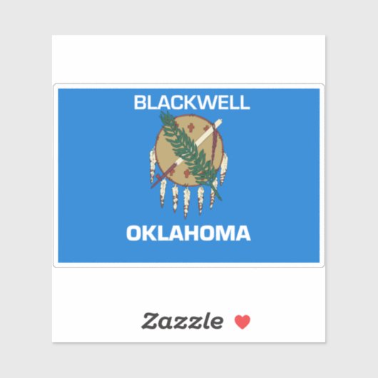Sticker Blackwell Oklahoma (Feuille)