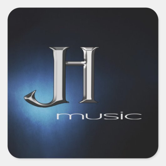 Sticker Blad - JH Muziek Logo (Voorkant)