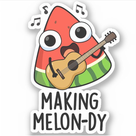 Sticker Blague de melon drôle à fondre (Devant)