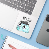 Sticker Blague drôle d'igloo Wig-loo (Ordinateur portable avec iPhone)