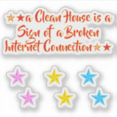 Sticker Blague tendance Citation (Citation Internet) Mème  (Devant)