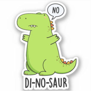 Sticker Blagues drôles de dinosaures Di-no-saur 