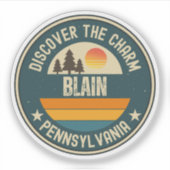 Sticker Blain, Pennsylvanie (Devant)