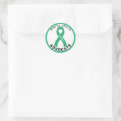 Sticker blanc à ruban pour guerrier en santé menta (Sac)