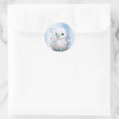 Sticker blanc bleu canard (Sac)