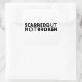 Sticker blanc effrayé, mais non cassé (Sac)