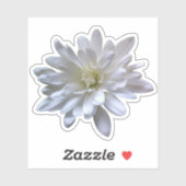 Sticker Blanc floral blanc marguerite blanc maman blanche  (Feuille)