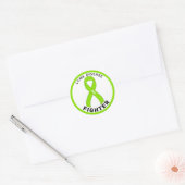 Sticker blanc rond blanc pour Lutte contre la Mala (Enveloppe)