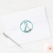 Sticker blanc rond pour Lutte contre le Cancer du  (Enveloppe)