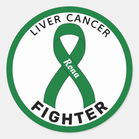 Sticker blanc rond pour Lutter contre le cancer du (Devant)