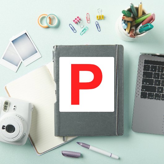 Sticker blanc/rouge (Couverture iPad)