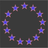 Sticker Blanc rouge et bleu 13 (Devant)
