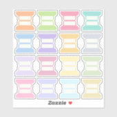 Sticker Blank Writable Index Tabs Journal Divider Foldable (Feuille)