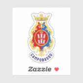 Sticker Blason de Campobasso, Italie (Feuille)