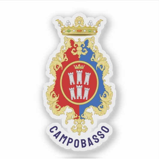 Sticker Blason de Campobasso, Italie (Devant)